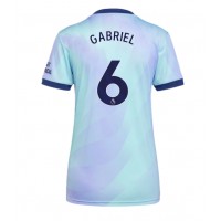 Maglia Calcio Arsenal Gabriel Magalhaes #6 Terza Divisa Donna 2024-25 Manica Corta